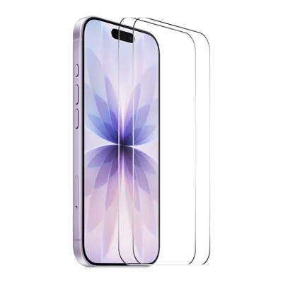 ENKAY HAT PRINCE 2Pcs For iPhone 17 Screen Protector Thick Adhesive 9H Arc Edges High Aluminium-Silicon Glass Film