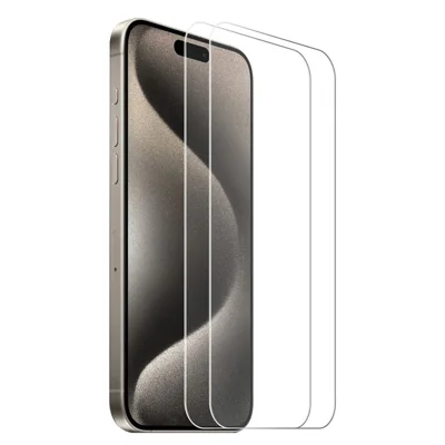 ENKAY HAT PRINCE 2Pcs For iPhone Air Screen Protector Thick Adhesive 9H Arc Edges High Aluminium-Silicon Glass Film