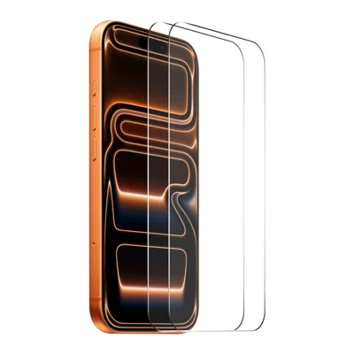 ENKAY HAT PRINCE 2Pcs For iPhone 18 Pro / 17 Pro Screen Protector Thick Adhesive 9H Arc Edges High Aluminium-Silicon Glass Film