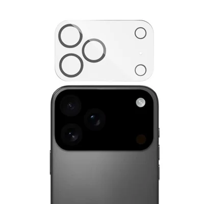 RURIHAI For iPhone 17 Pro Camera Lens Protector Clear Black Circle 3D High Aluminum-Silicon Glass Lens Film