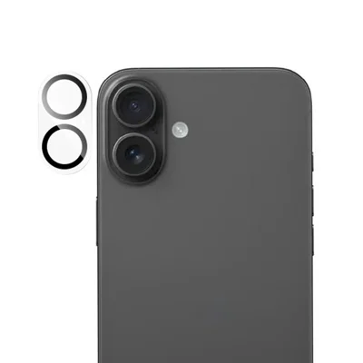 RURIHAI For iPhone 17 Camera Lens Protector Clear Black Circle 3D High Aluminum-Silicon Glass Lens Film