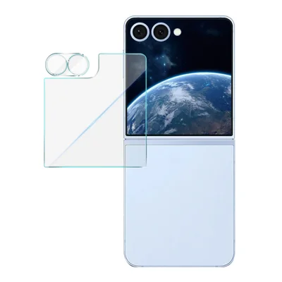 IMAK til Samsung Galaxy Z Flip7 5G Kameraobjektivfilm + Hærdet glas bagskærmprotector