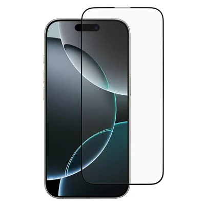 For iPhone 18 Pro Max / 17 Pro Max Screen Protector Silk Print Full Glue 9D Tempered Glass Film
