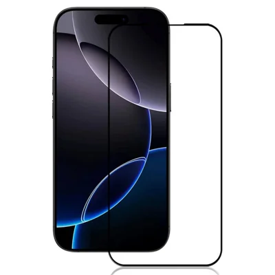 MOCOLO voor iPhone 17 Pro Max Screen Protector Anti-Klontjes Silk Printing Gehard Glas - Zwart