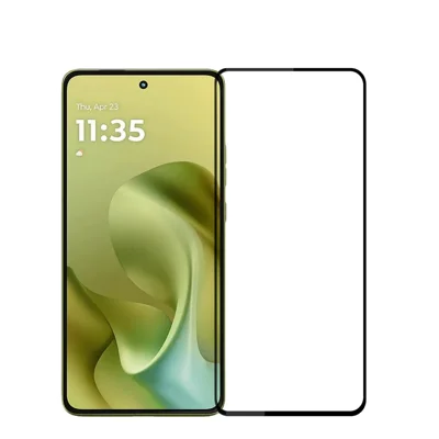 MOFI For Motorola Moto G86 Power 5G / Motorola Moto G86 5G Screen Protector  9H Full Glue Full Coverage High Aluminum-Silicon Glass Film - Black