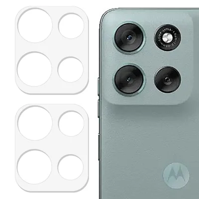 2 stk. til Motorola Moto G56 5G Kameraobjektivbeskytter 3D Buekant Anti-Krat Tempered Glass Linseside - Transparent