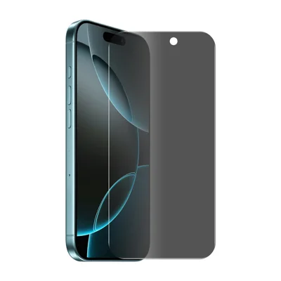 Voor iPhone 17 Pro Max Anti-spionagefilm ENKAY Hat-Prince Anti-reflecterende Screenprotector Gehard Glas - Zwart