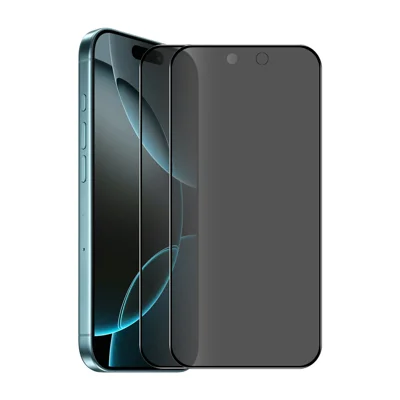 Voor iPhone 17 Pro 2 stuks Privacy Screen Protector ENKAY Hat-Prince 28-graden Anti-spionage Gehard Glas - Zwart