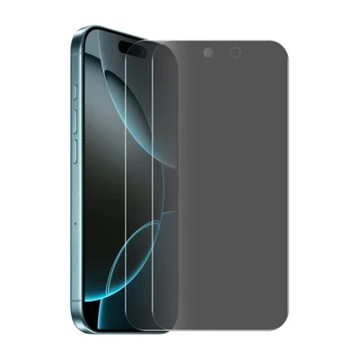 Voor iPhone 17 Pro Max 2 stuks Anti-spionagefolie ENKAY Hat-Prince Anti-reflecterende Screenprotector Gehard Glas - Zwart