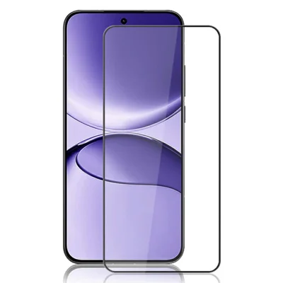 MOCOLO For Xiaomi Redmi Turbo 4 Pro 5G / Poco F7 5G Screen Protector Anti-Shatter Silk Printing Tempered Glass Film - Black