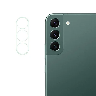 Kamerobjektivschutz für Samsung Galaxy S23, Anti-Explosions-Folie aus Corning Gorilla Glass, ultraklare Objektivfolie mit Unterplatte