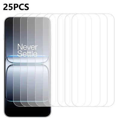25Pcs For OnePlus Nord 5 5G / Ace 5 Ultra 5G Tempered Glass High Definition Screen Protector Film (No Package, with Wipes Set, Dust-absorber, Guide Sticker)