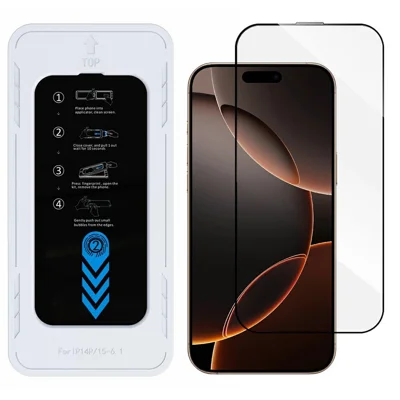 Bulk Purchasing For iPhone 17 Pro Screen Protector High Aluminium-Silicon Glass 0.33mm HD Film with Installation Tool