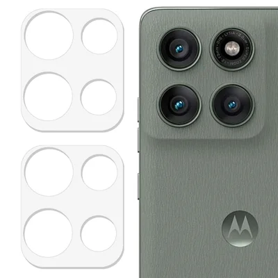 2Pcs For Motorola Edge 60 Pro 5G Camera Lens Protector 3D Arc Edge Anti-Scratch Tempered Glass Lens Film - Transparent