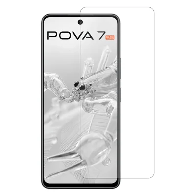For TECNO Pova 7 5G Screen Protector 0.3mm Arc Edge Ultra Clear Tempered Glass Film