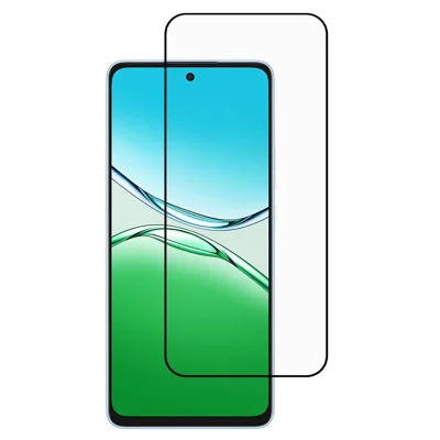 Skærmværn til Oppo A5x 5G med silkeprint, fuld lim, HD-klar filmskærm