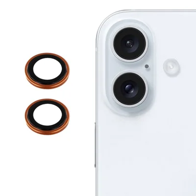 For iPhone 17 Camera Lens Protector Precise Positioning Individual Lens Film Set - Orange
