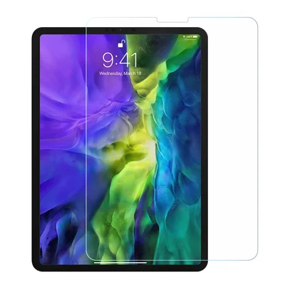 For iPad Pro 13 (2025) / 13 (2024) Tempered Glass 0.33mm Arc Edge Screen Protector Film (Edge Glue) - Transparent