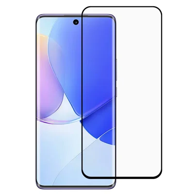 For Huawei Pura 80 Ultra Tempered Glass Silk Printing Side Glue Full Coverage Screen Protector - Black
