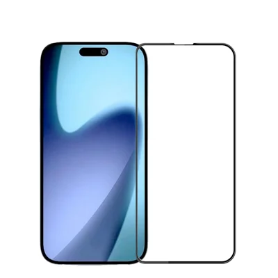 For iPhone Air Screen Protector MOFI 9H 3D Geboogd Gehard Glas - Zwart