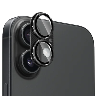 ENKAY HAT PRINCE For iPhone 17 Camera Lens Protector   Aluminium Alloy + Tempered Glass Lens Film - Black
