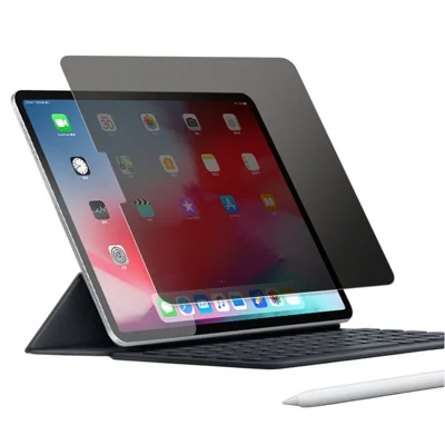 For iPad Pro 11 (2025) / 11 (2024) Privacy Screen Protector Rounded Edge Anti Spy Tempered Glass Film - Black