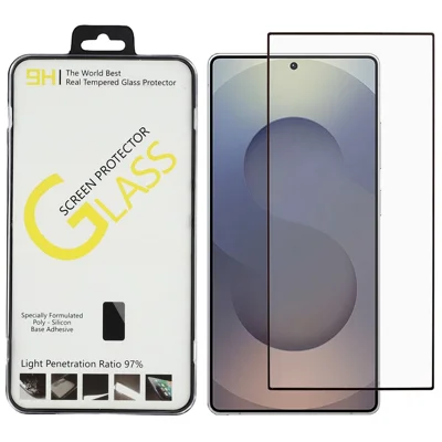 For Samsung Galaxy S25 Ultra Screen Protector Silk Printing Full Glue Crystal Clear Tempered Glass Film