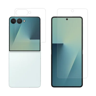 ENKAY HAT PRINCE Screen Protector for Samsung Galaxy Z Flip7 5G / Flip7 FE 5G Front + Back Self-Healing TPU Film Full-Coverage