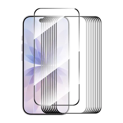 ENKAY HAT PRINCE 10Pcs For iPhone 17 Screen Protector Thick Adhesive 0.26mm 2.5D High Aluminium-Silicon Glass Film