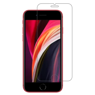 ITIETIE Screen Protector voor iPhone SE (2022) / (2020) / 8 / 7 / 6 / 6s, 0,25 mm helder folie van hoogwaardig aluminium-siliciumglas