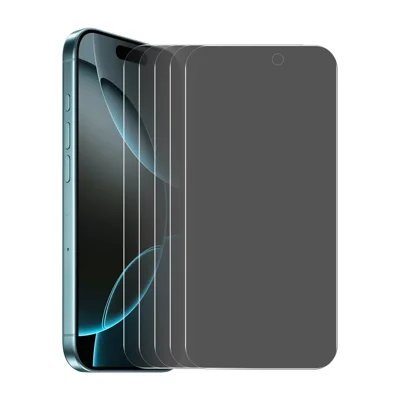 Voor iPhone 17 Pro Max 5-delig Anti-spionagefilm ENKAY Hat-Prince Anti-reflecterende Screenprotector Gehard Glas - Zwart