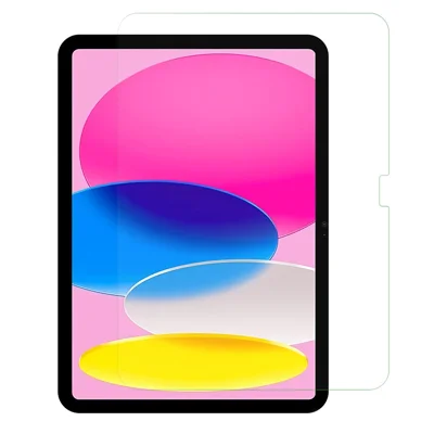 Protezione per schermo in vetro temperato con copertura totale, alta trasparenza 0,3 mm per iPad (2025) / 10,9 (2022), pellicola protettiva