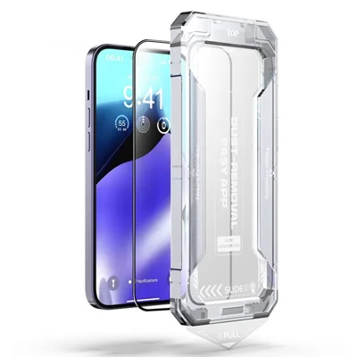 Bulk Purchasing For iPhone 14 Screen Protector Silk Printing Tempered Glass Film Dust-Free Protector