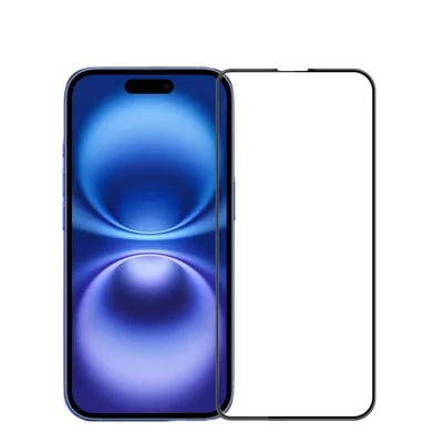 PINWUYO For iPhone 17 Tempered Glass Film  Explosion-proof 9H 3D Full Screen Protector - Black