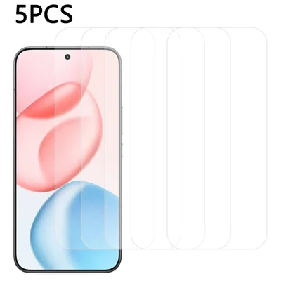 5Pcs For Honor 400 Smart 5G / 4G / X7d 4G Front Screen Protector 0.3mm 2.5D Tempered Glass Clear Film
