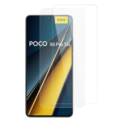 ITIETIE 2Pcs For Xiaomi Poco X6 Pro 5G / Redmi K70E 5G Screen Protector 0.25mm High Aluminium-Silicon Glass Clear Film