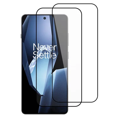 ITIETIE For OnePlus Ace 5 5G  /  Ace 5 Pro 5G  /  13R 5G 2PCS Tempered Glass 2.5mm High Aluminum Screen Protector Silk Printing Film