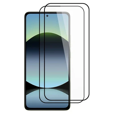 ITIETIE For Xiaomi Redmi Note 14 4G (164.84mm) 2PCS Tempered Glass 2.5mm High Aluminum Screen Protector Silk Printing Film