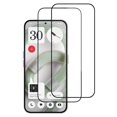 ITIETIE For Nothing Phone (2a)  /  (2a) Plus 2PCS Tempered Glass 2.5mm High Aluminum Screen Protector Silk Printing Film