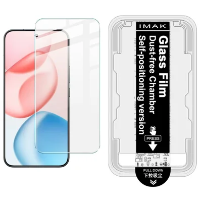 IMAK H Series For Honor 400 5G (Global) / 400 Pro 5G (Global) Tempered Glass Screen Protector Easy Installation Film with Auto Dust-Remove Tool Kit (Fingerprint Unlock)