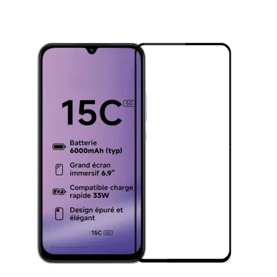 PINWUYO For Xiaomi Redmi 15C 5G (EU) (173mm) Tempered Glass Film  JK Series-2 9H Full Screen Protector - Black