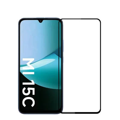 MOFI For Xiaomi Redmi 15C 4G (Global) (171mm) Screen Protector  9H Full Glue Full Coverage High Aluminum-Silicon Glass Film - Black