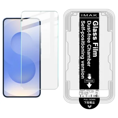 IMAK H Series For Samsung Galaxy S23 FE Tempered Glass Screen Protector Easy Installation Film with Auto Dust-Remove Tool Kit (Fingerprint Unlock)