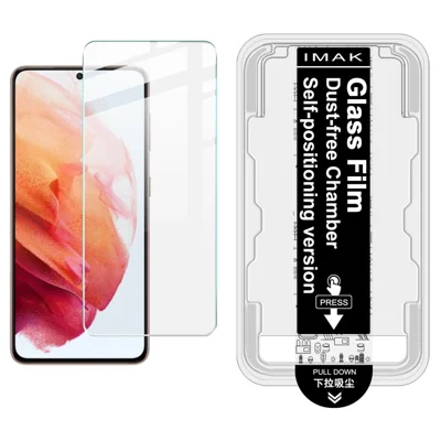 IMAK H Series For Samsung Galaxy S21 5G / 4G Tempered Glass Screen Protector Easy Installation Film with Auto Dust-Remove Tool Kit (Fingerprint Unlock)