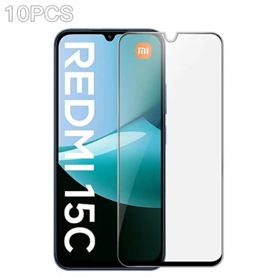 RURIHAI 10Pcs For Xiaomi Redmi 15C 4G (EU) (173mm) / 15C 5G (EU) (173mm) / Poco C85 4G (173mm) High Aluminium-Silicon Glass Film Screen Protector