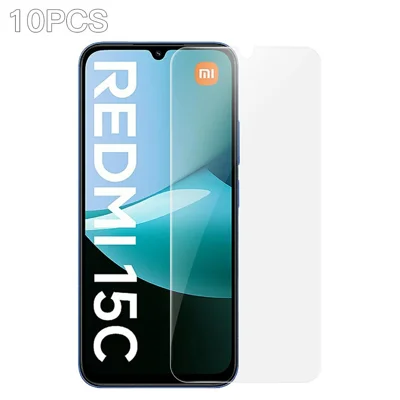 RURIHAI 10Pcs For Xiaomi Redmi 15C 4G (EU) (173mm) / 15C 5G (EU) (173mm) / Poco C85 4G (173mm) Screen Protector High Aluminium Silicon Glass Film