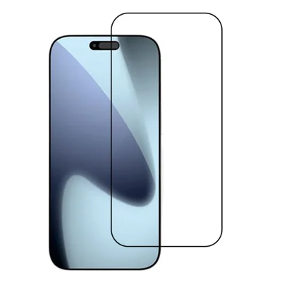 URR na iPhone 17 Pro Max Ochrona Ekranu z Jedwabnym Nadrukiem Szkło Hartowane Przezroczysta Folia Wsparcie dla Face ID