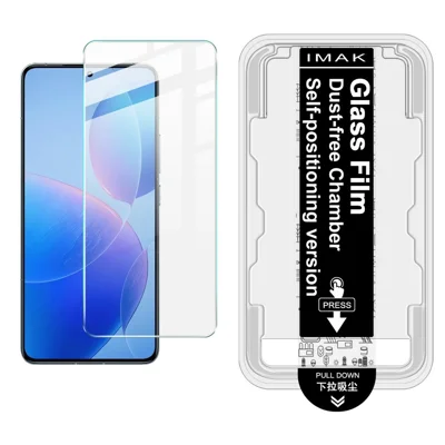 IMAK H Series Tempered Glass Film for Xiaomi Poco F6 Pro 5G / Redmi K70 5G / K70 Pro 5G Screen Protector with Auto Dust-Remove Tool Kit (Fingerprint Unlock)