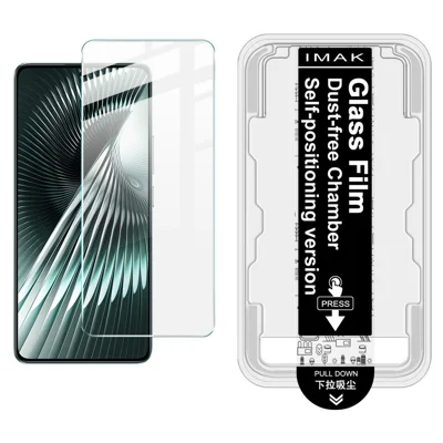 IMAK H Series For Xiaomi Poco F6 5G / Redmi Turbo 3 5G Tempered Glass Screen Protector Easy Installation Film with Auto Dust-Remove Tool Kit (Fingerprint Unlock)