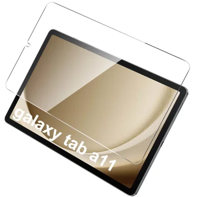 For Samsung Galaxy Tab A11 / A9 Hærdet glas skærmprotector 2.5D lige kanter skærmfilm